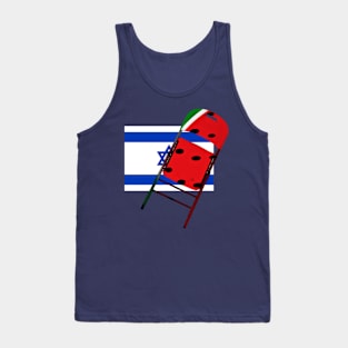 Watermelon Folding Chair To Brutal Occupation - Back Tank Top